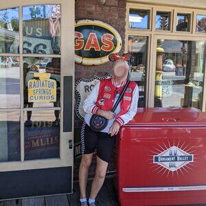 Carsland Jacket L incl tire purse, shirt S, black checkered leggings L, ears